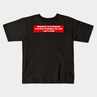 I Survived The Nyc Earthquake 2024 Kids T-Shirt